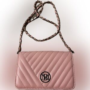 Pink Quilted Crossbody Bag by Badgley Mischka